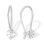 The First Earrings for Babies and Toddlers. 585 (14kt) White Gold