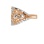 Rose Gold Ring with Cutwork Accents. View 3