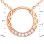 Ancient Rome-inspired Diamond Rose Gold Necklace. Adjustable 45cm to 50cm. 14kt (585) Rose Gold. View 2