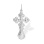 4 Holy Images Orthodox Silver Cross. 925 Silver with Rhodium Plating