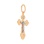 Diamond Orthodox Cross 'Virgin Mary's Tear' for Her. View 2