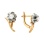 Flower-motif Diamond Earrings