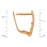 Earrings Featuring 16 Diamonds. Hypoallergenic 585 Rose Gold, Rhodium Detailing. View 2
