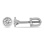 "Definite Elegance" Diamond Studs in White Gold. 585 (14K) White Gold, Rhodium Finish, Screw Backs