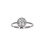 White Gold CZ Engagement Ring. View 2