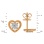Ear Studs Featuring 2 Diamonds. Tested 585 (14K) Rose and White Gold. View 2