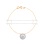 Diamond Halo Necklace. Certified 585 (14kt) Rose Gold, Rhodium Detailing