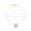 Diamond Halo Necklace. Certified 585 (14kt) Rose Gold, Rhodium Detailing