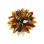 Amber Flower Brooch