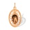 Icon Pendant 'Panagia Eleousa'. Certified 585 (14kt) Rose Gold