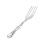 Master Serving Fork for Fish, Meat and Cold Cuts. Hypoallergenic 830/999 Silver, Stainless Steel