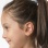 Small and Dainty Garnet Earrings for Children on a Model