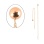 Versatile Chain Earrings with Polished Gold Globes. Tested 14kt (585) Rose Gold