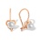 ''Pequena Perla" Kids' Earrings. 585 (14kt) Rose Gold