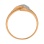 Ring Featuring 20 Diamonds. Hypoallergenic 585 Rose Gold, Rhodium Detailing. View 4