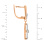 Diamond Earrings with Marquise Shape Pendants. Tested 585 (14K) Rose and White Gold. View 2