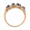 Ring with Diamonds and Marquise-cut Sapphires - Angle 5