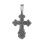 Blackened Silver Pectoral Cross pendant. View 4