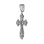 Blackened Silver Pectoral Cross pendant. View 2
