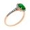 Art Deco Style Emerald Ring - Karatoff Series. View 2