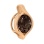 Nifty Slide Pendant with Smoky Quartz Diameter 9mm. Hypoallergenic Cadmium-free 585 (14K) Rose Gold. View 2