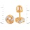 Tango Stud Earrings with Diamonds. View 2