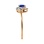 Pure Classic Ring with Sapphire and Diamonds. Hypoallergenic 585 Rose Gold, Rhodium Detailing. View 3