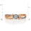 Daydream Ring Featuring Diamonds Totaling 0.08ct. Tested 585 (14K) Rose and White Gold. View 2
