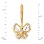 Diamond-cut Butterfly Kids' Earwire Earrings. View 2