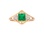 Green Onyx Rose Gold Ring. View 2