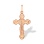 Lightweight Orthodox Cross. Certified 585 (14kt) Rose Gold