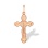 'Divine Grace' Russian Cross in Gold. Certified 585 (14kt) Rose Gold