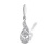 Diamond Teardrop-shaped Pendant. 585 (14kt) White Gold