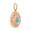 'The Eye of Providence' Pendant with Turquoise and Diamonds - Angle 2