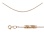 Diamond-cut Snake Chain. 585 (14kt) Solid Rose Gold