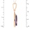 Marquise-shaped Amethyst Pendant. 'Empress' Series, 585 Rose Gold. View 3