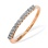 Diamond Gallery Wedding and Anniversary Ring. Hypoallergenic Cadmium-free 585 (14K) Rose Gold
