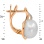 Remarkably Comfortable Pearl and Diamond Earrings. Hypoallergenic Cadmium-free 585 (14K) Rose Gold. View 2