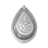 Pave Diamond Convertible Slide Pendant in White Gold - View 2