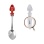 Child Silver Spoon with a  Spaniel Dog. View 2