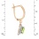 Gold Peridot Earrings Height. View 2