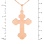 Russian Orthodox Gold Cross. 585 (14kt) Rose Gold. View 2