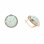 Opal & CZ Halo Earrings