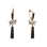 Black Onyx & Diamond Dangle Earrings