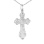 5 Holy Images Orthodox Silver Cross. View 2