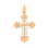 Reverse of Unisex Two-Tone Gold Orthodox-style Body Crucifix