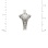 Swarovski CZ Leverback Earrings. 585 (14kt) White Gold. View 2