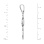 Silver Orthodox Cross 'A Light of God': Measures 1-19/64 inch (33mm) in Height