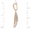 Pave CZ 14kt Rose Gold Pendant. View 3