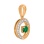 Emerald and Diamond Pendant. View 2